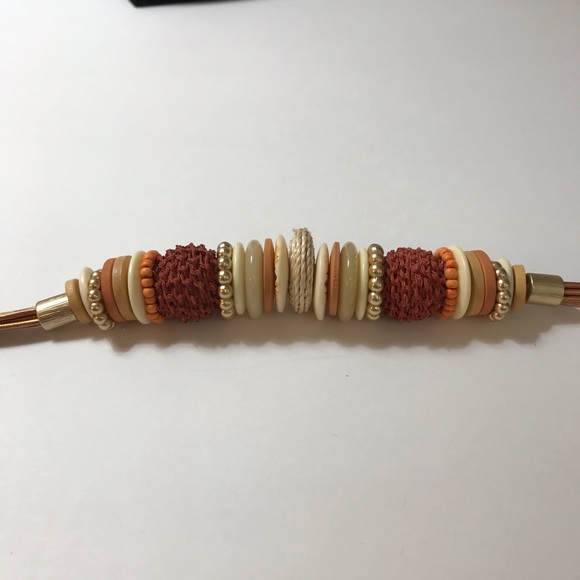 Chico’s Bronze Leather Necklace w/Accent Detailing - Picture 10 of 10